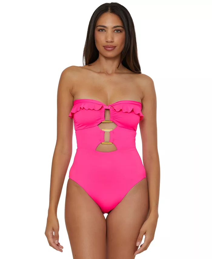 

Женский купальник-трансформер с застежками One-Piece Swimsuit Soluna, розовый