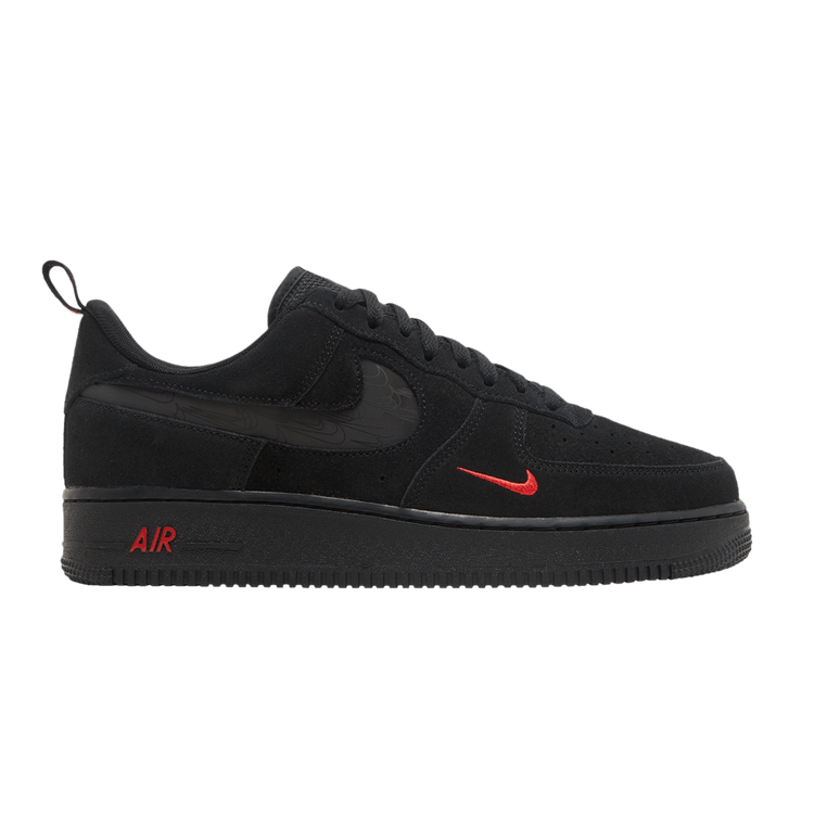 

Кроссовки Nike Air Force 1 '07 LV8 'Reflective Swoosh - Black Crimson', черный