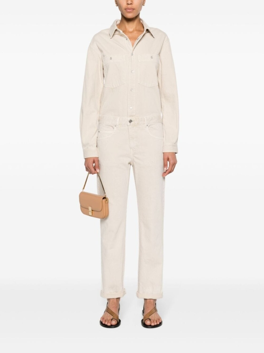 

ISABEL MARANT джинсовый комбинезон Imane, нейтральный цвет