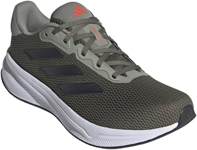 Мужские кроссовки для бега Adidas Response, черный/красный/оливковый/ярко-красный — фото 3