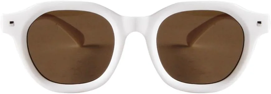 

Женские солнцезащитные очки MUTYNE в винтажном стиле, круглая оправа, красные, для уличной стрельбы, универсальные, с защитой от УФ-излучения UV400, C7white All Brown