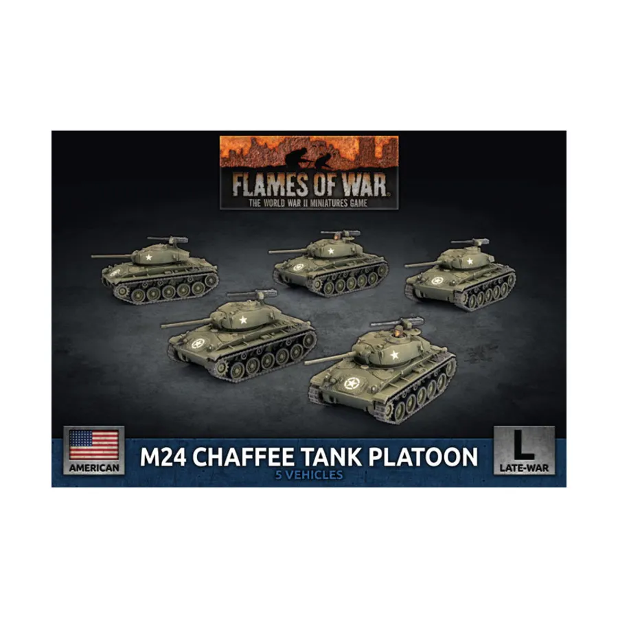 

Танковый взвод M24 «Чаффи», Flames of War - WWII - United States - Tanks (4th Edition)