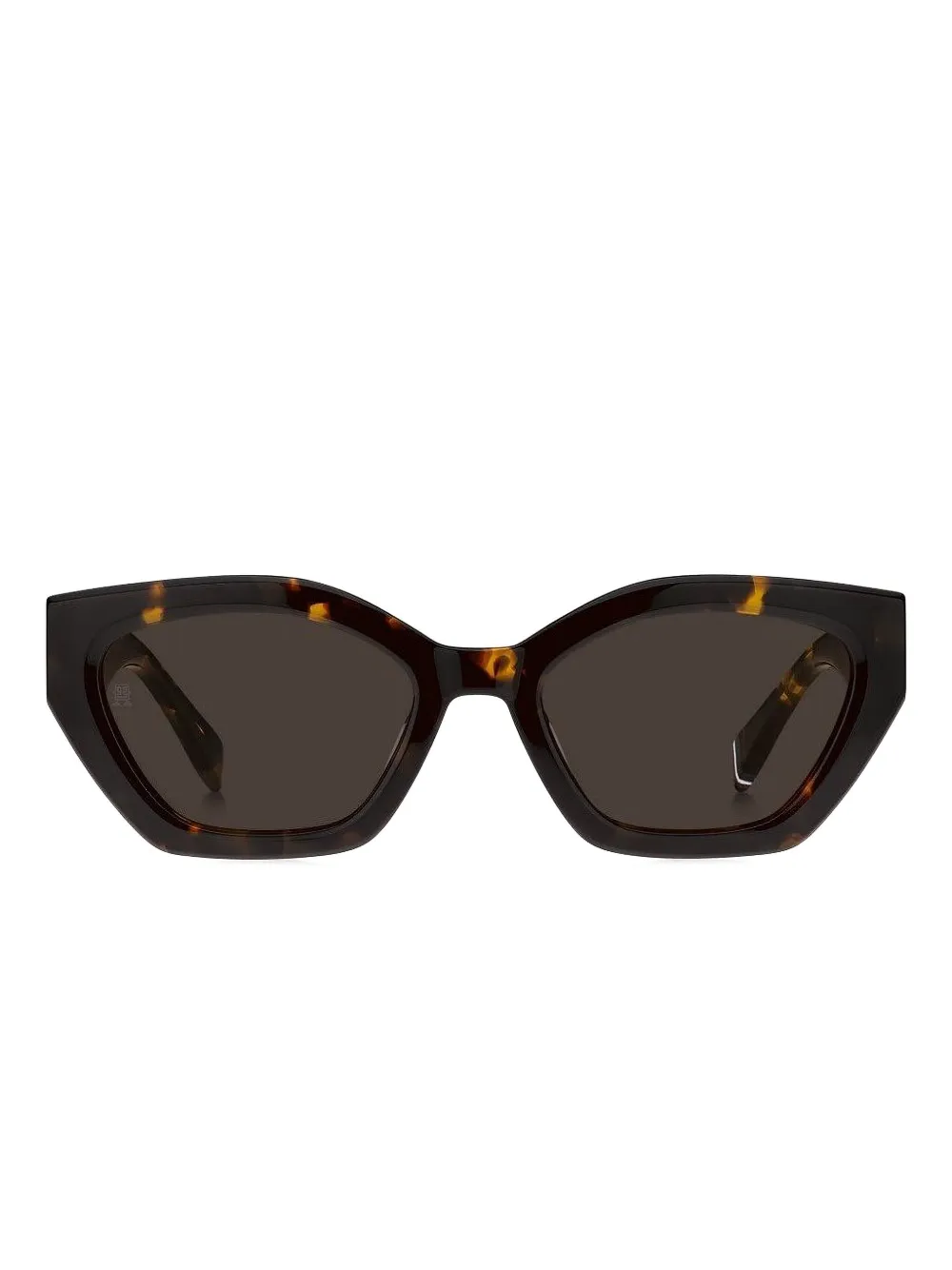 

Солнцезащитные очки с геометрической оправой и логотипом Tommy Hilfiger, коричневый