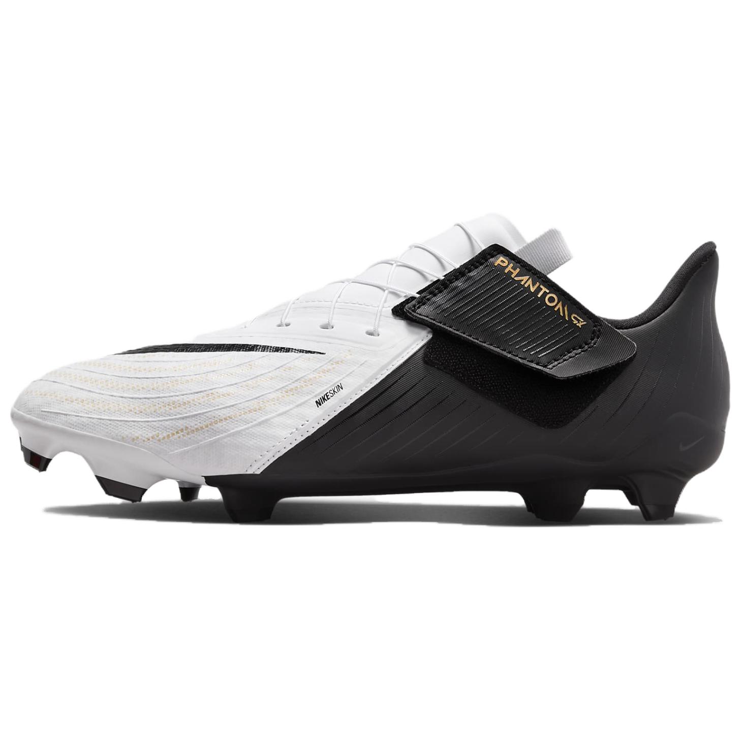 

Nike Phantom GX 2 Academy EasyOn MG 'White Black Metallic Gold'