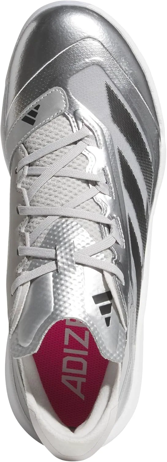 Мужские бейсбольные бутсы Adidas Adizero Impact TPU Silver Speed, металлик/черный/серый — фото 3