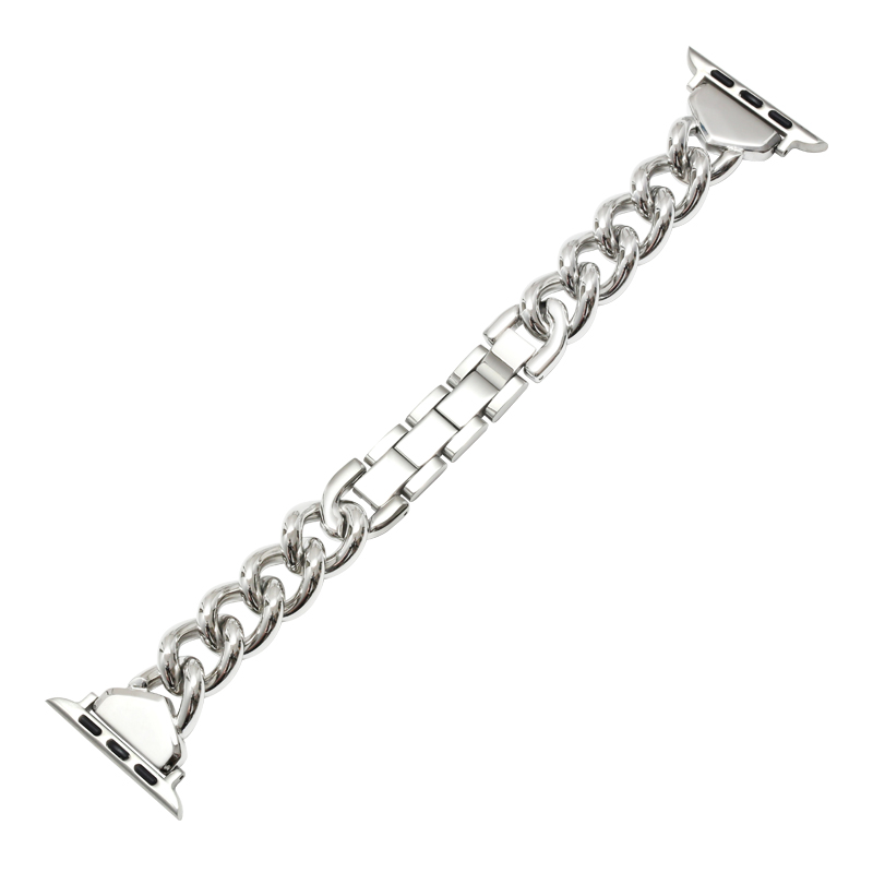 

Zhongwo Часы Strap Apple Compatibility Stainless Steel Material, Silver