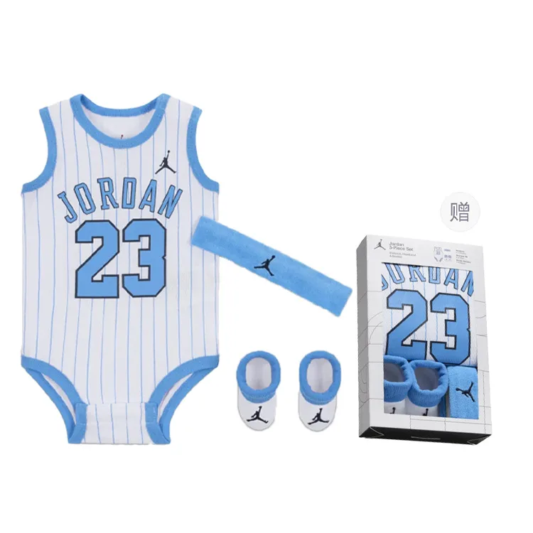 Jordan Комбинезон 23 Jersey University Blue Gift Box Set Infant And Toddler