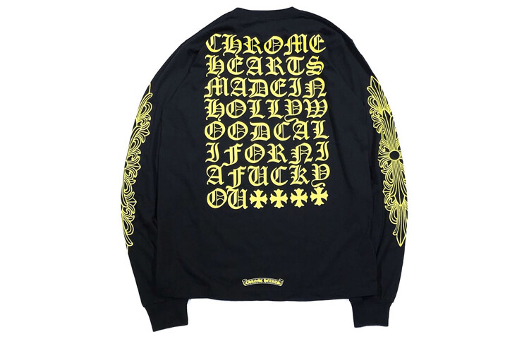 

Толстовка унисекс черная Chrome Hearts, черный