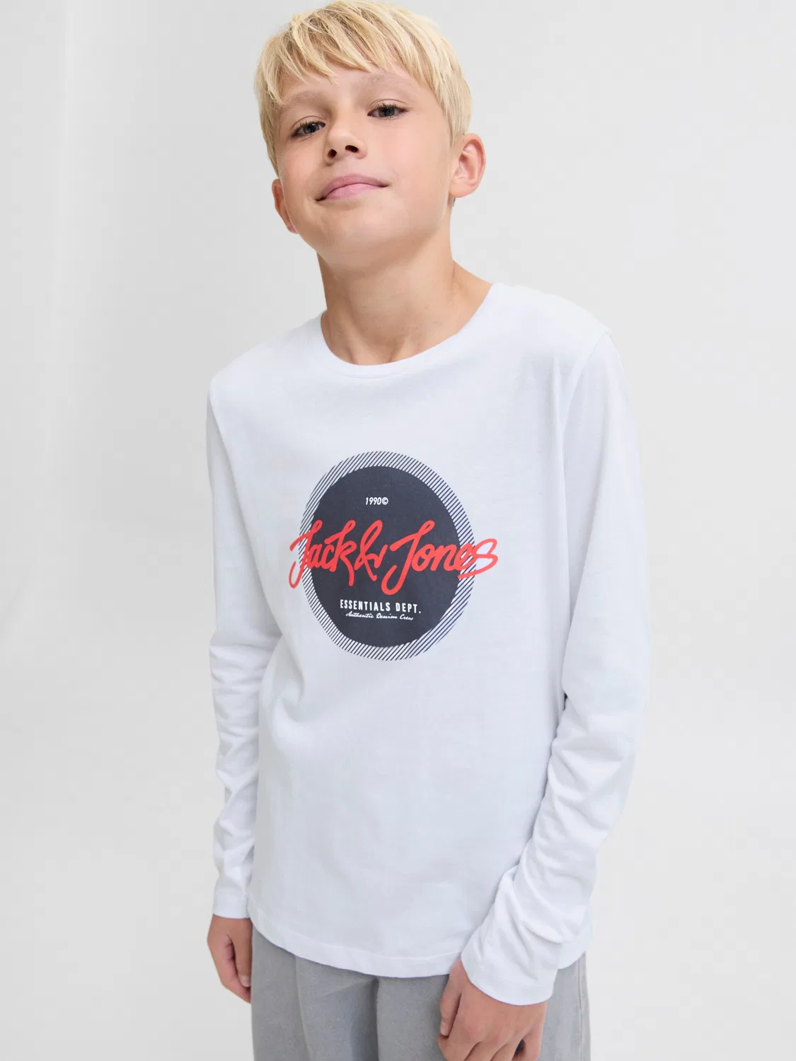 Футболка Jack & Jones Junior, Light Grey — фото 2