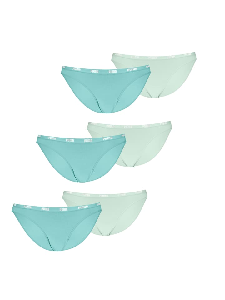 

Puma Набор из 6 трусов мятного цвета
