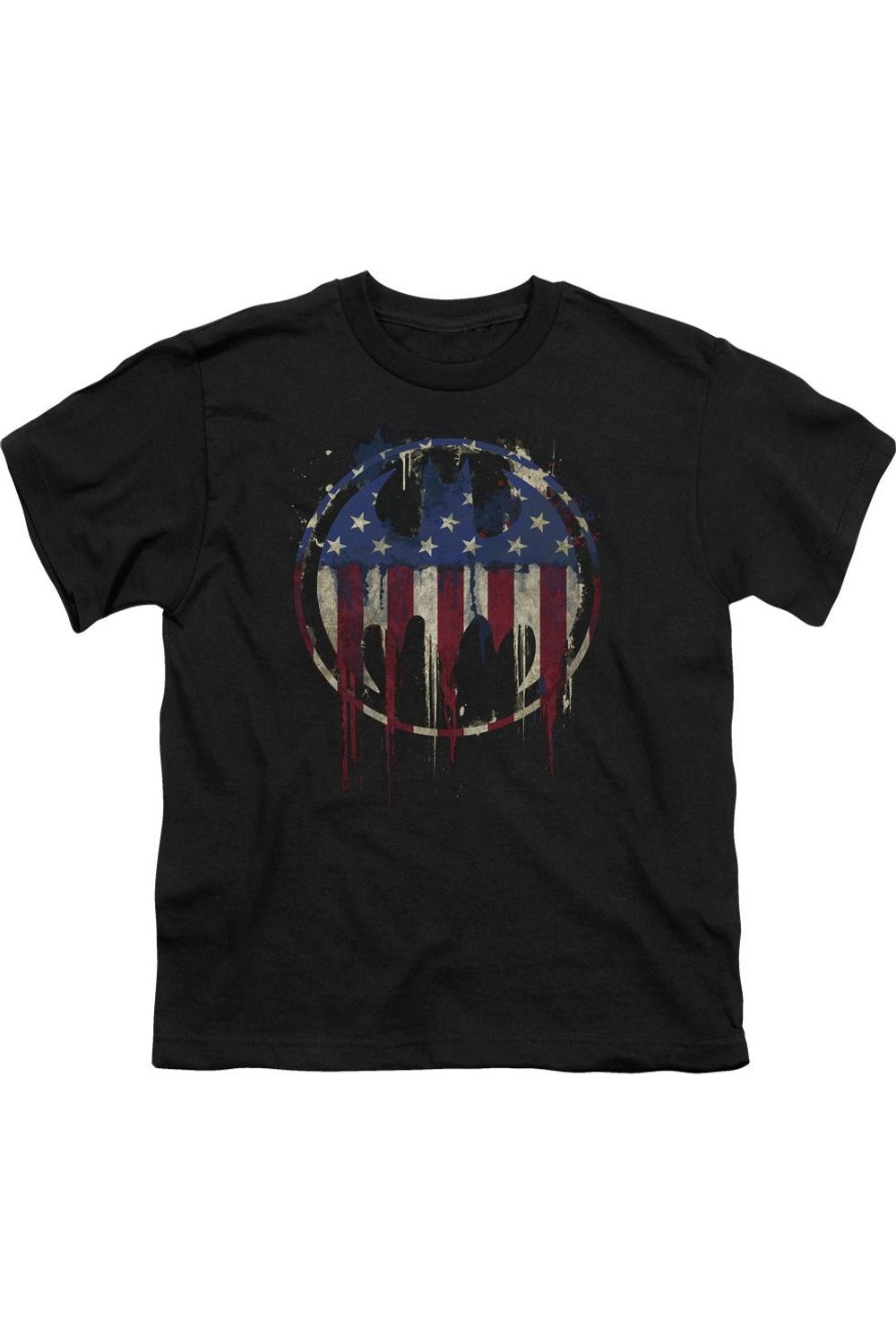 

Футболка с коротким рукавом для детей "Сигнал Бэтмена" Gildan, черный