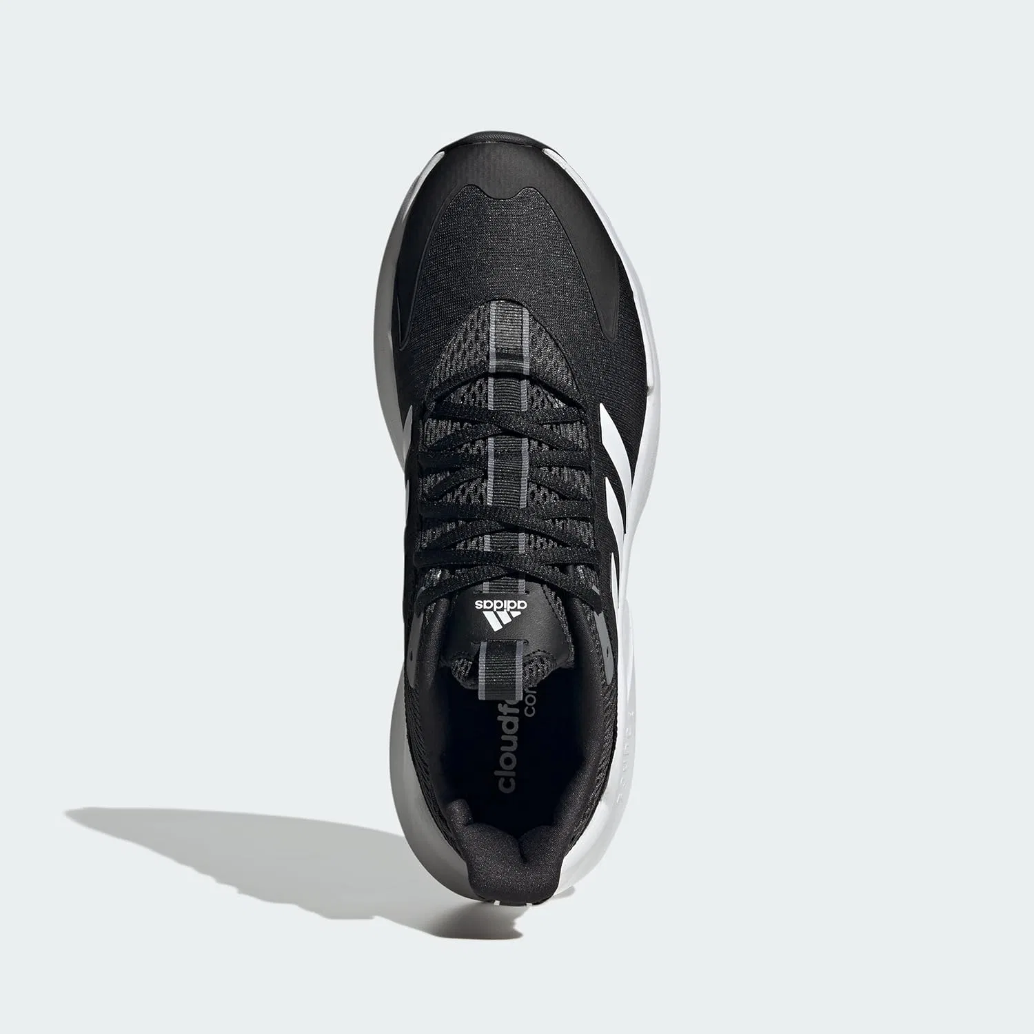 Мужские кроссовки Adidas Alphaedge + для бега, Core Black Cloud White Grey — фото 3