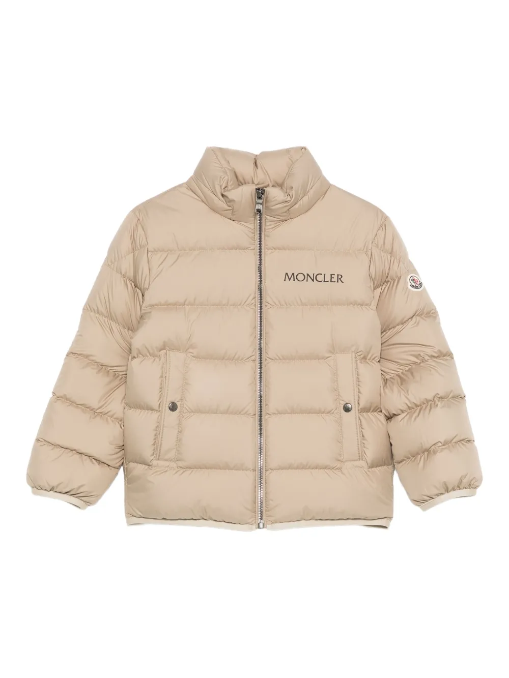 

Стеганая куртка с логотипом Bajan Moncler Enfant, нейтральный