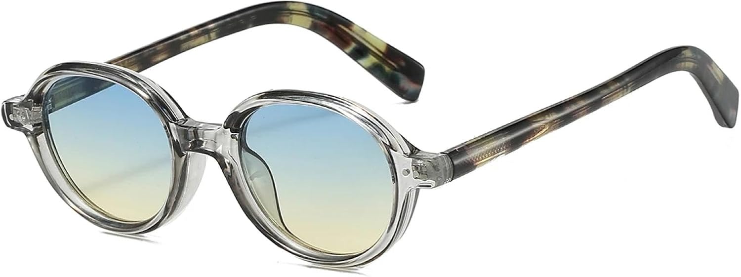 

Солнцезащитные очки с защитой от УФ-излучения UV400 | Овальные, для мужчин и женщин | Линзы конфетных цветов, для занятий спортом на открытом воздухе и вождения DSVIGF, Cg-blue Yellow