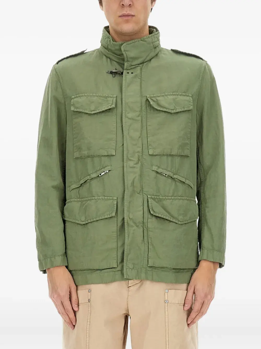 

Хлопковые куртки с несколькими карманами Fay, зеленый