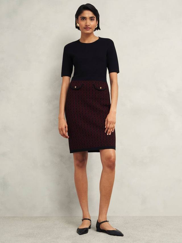 

Вязаное платье perrie Hobbs, цвет Black/Rhubarb