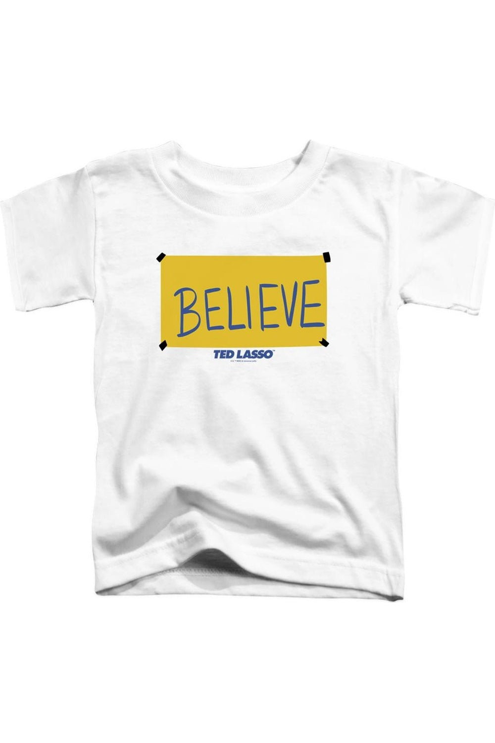 

Футболка с коротким рукавом для малышей Ted Lasso с надписью "Believe" Gildan, белый