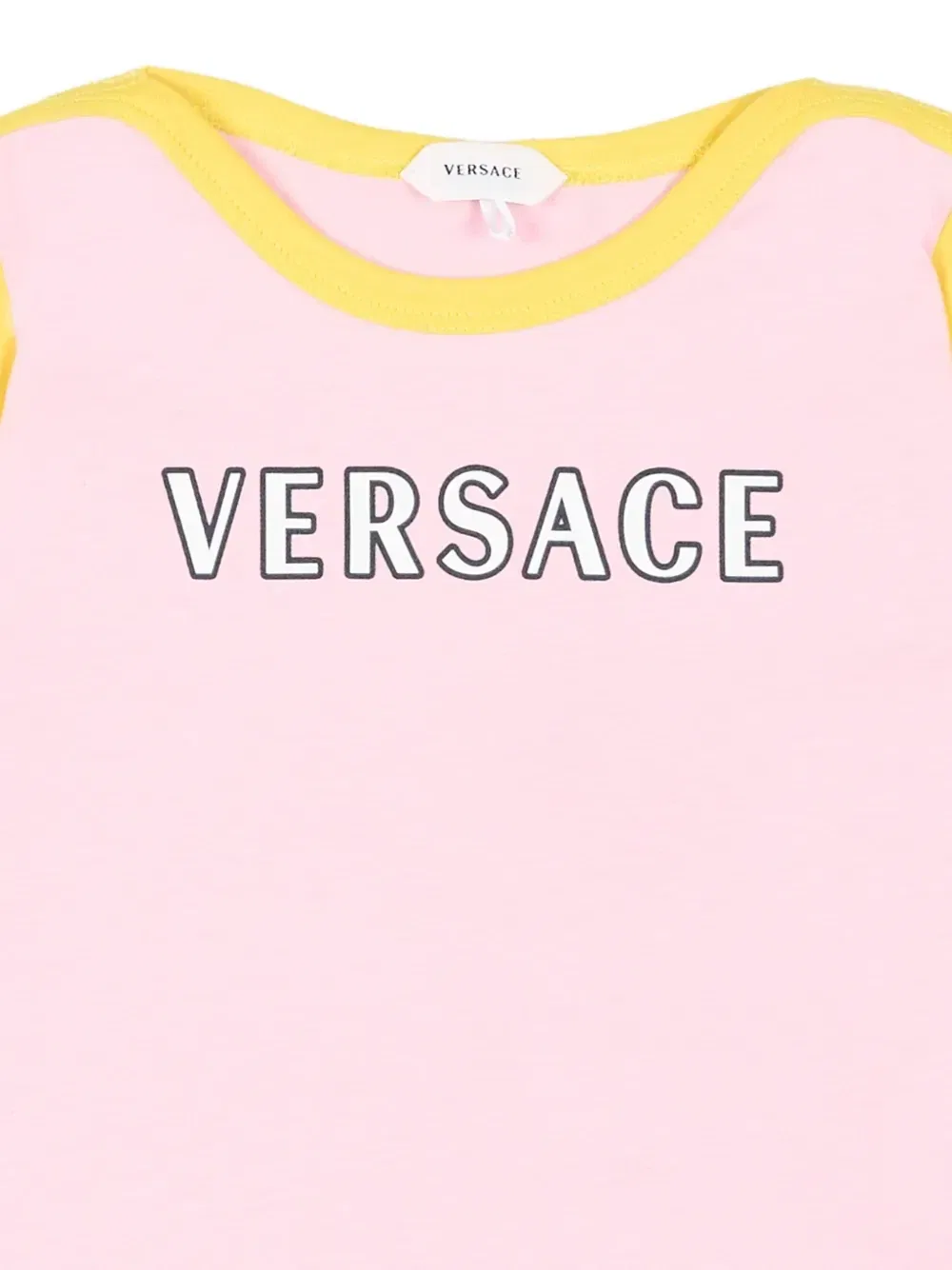 Футболка с короткими рукавами и логотипом Versace Kids, розовый — фото 3