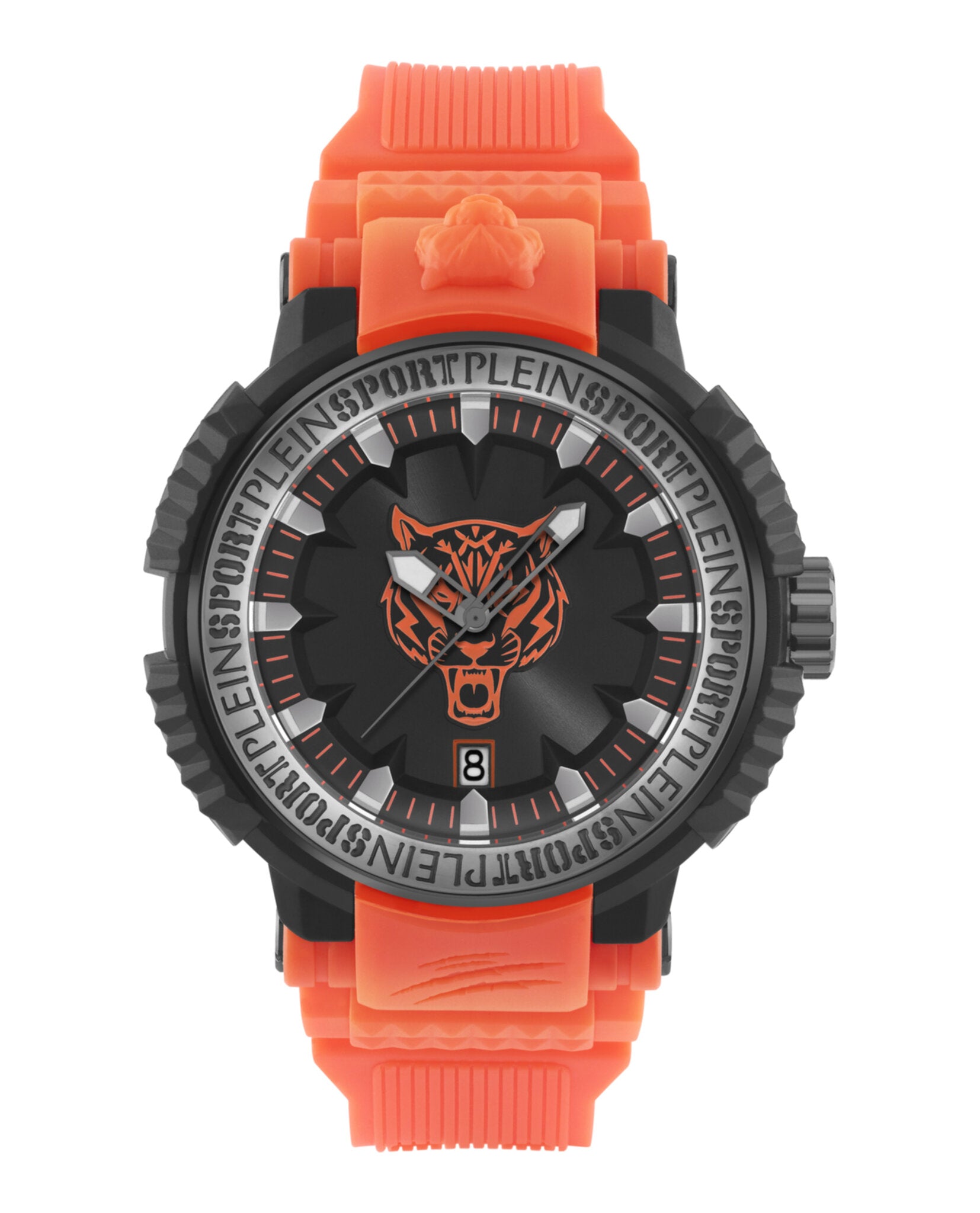 

Часы Tiger Power из силикона PLEIN SPORT, оранжевый/черный/черный
