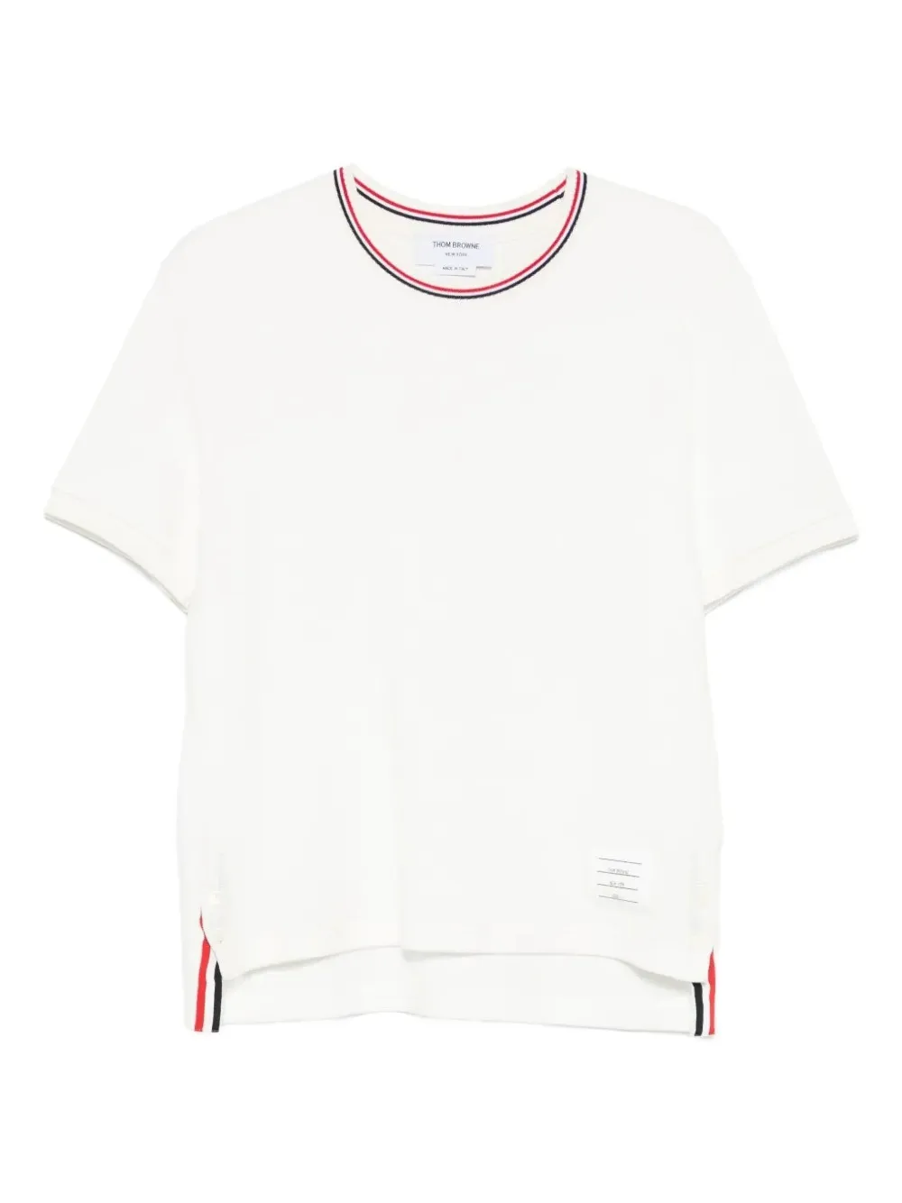

Футболка с круглым вырезом THOM BROWNE, белый