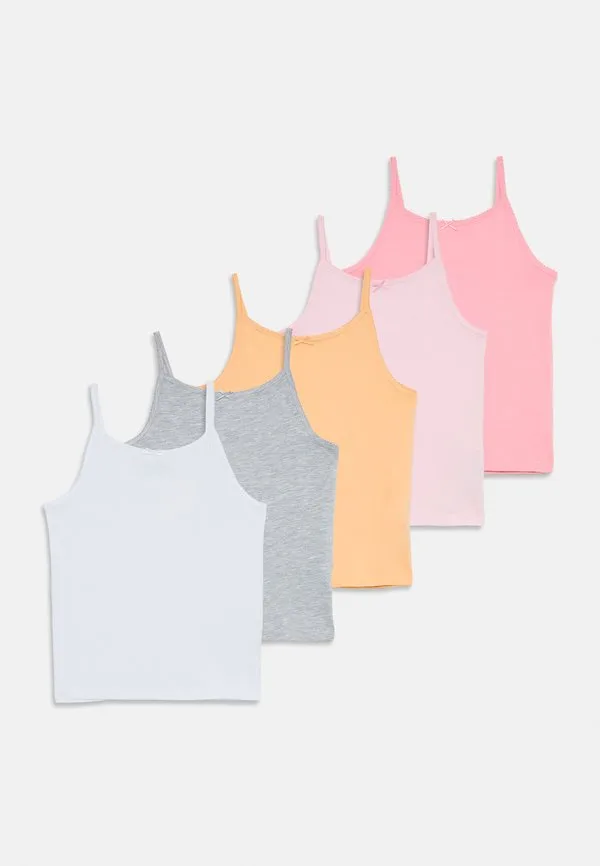 5 жилетов, майка Friboo, White/Mottled Light Grey/Pink