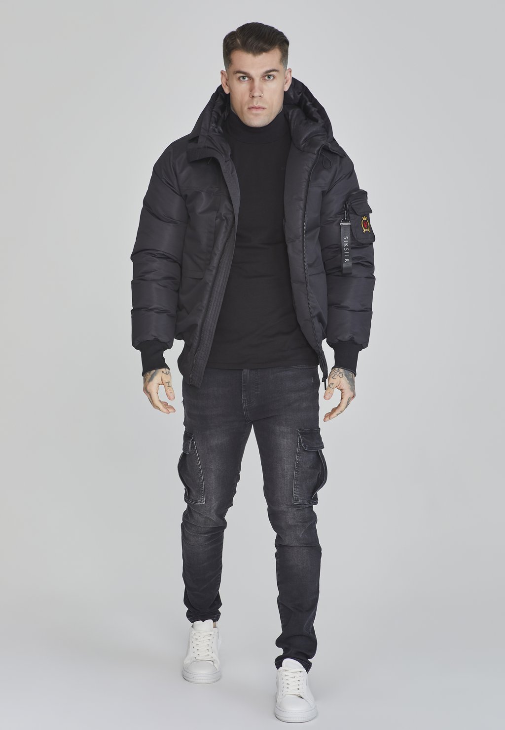 

Зимняя куртка SIKSILK, черный