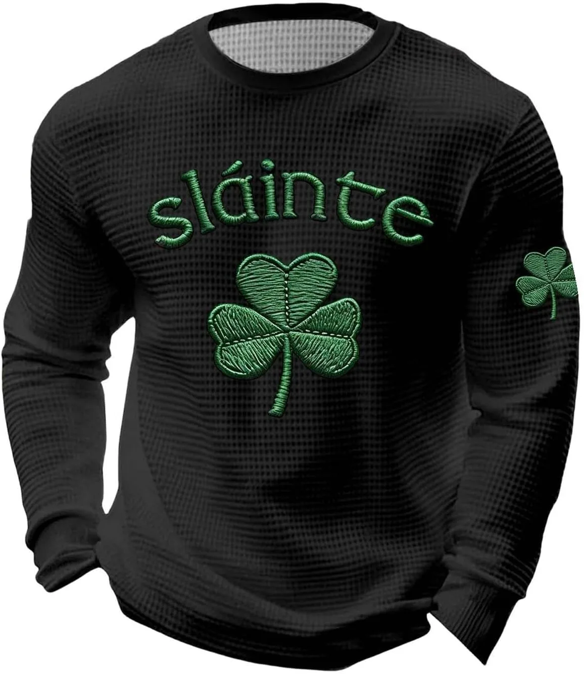 

Футболка Saint Patrick's Day с принтом Shamrock, длинный рукав