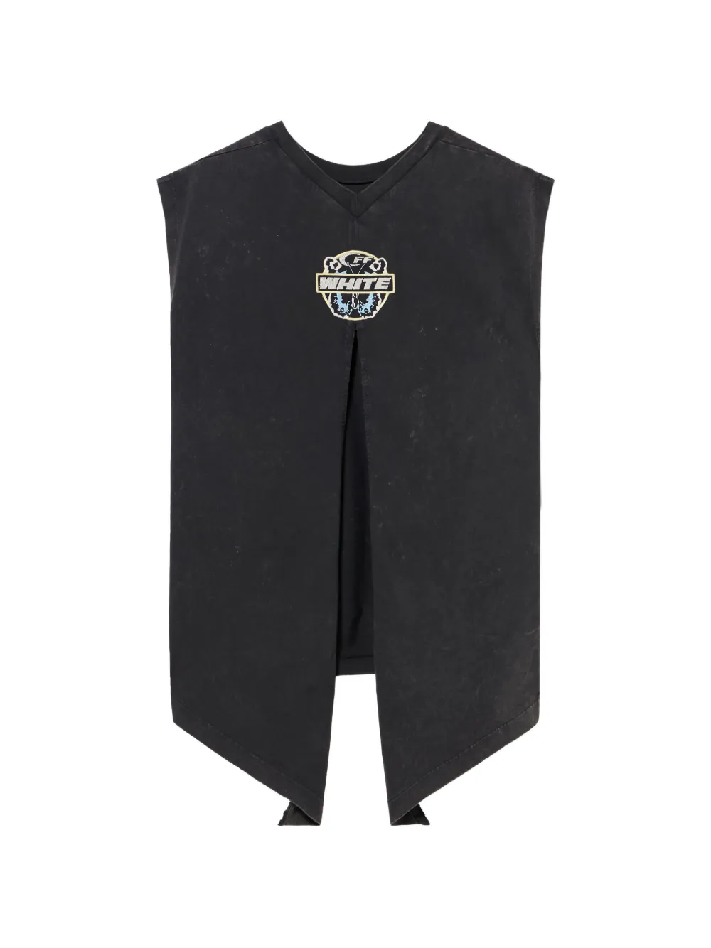 

Топ с открытой спиной и нашивкой-бабочкой Off-White, черный