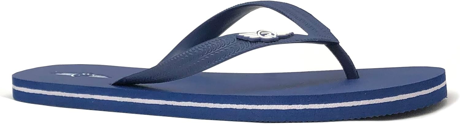 

Мужские пляжные вьетнамки REDVOLUTION с tribal-гравировкой, стильные повседневные сандалии, темно-синий