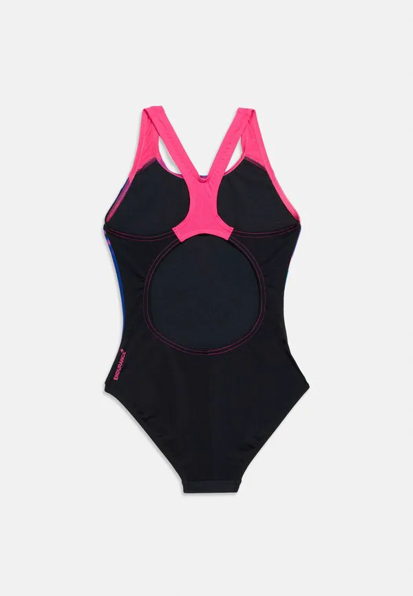 Слитный купальник с принтом в виде брызг Speedo, Margarita Pink/Anthracite — фото 2