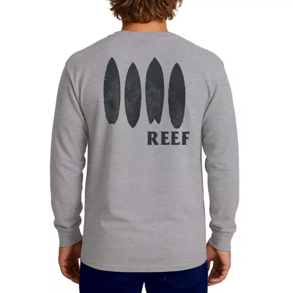 

Мужская графическая футболка Pettibon с длинным рукавом Reef, серый