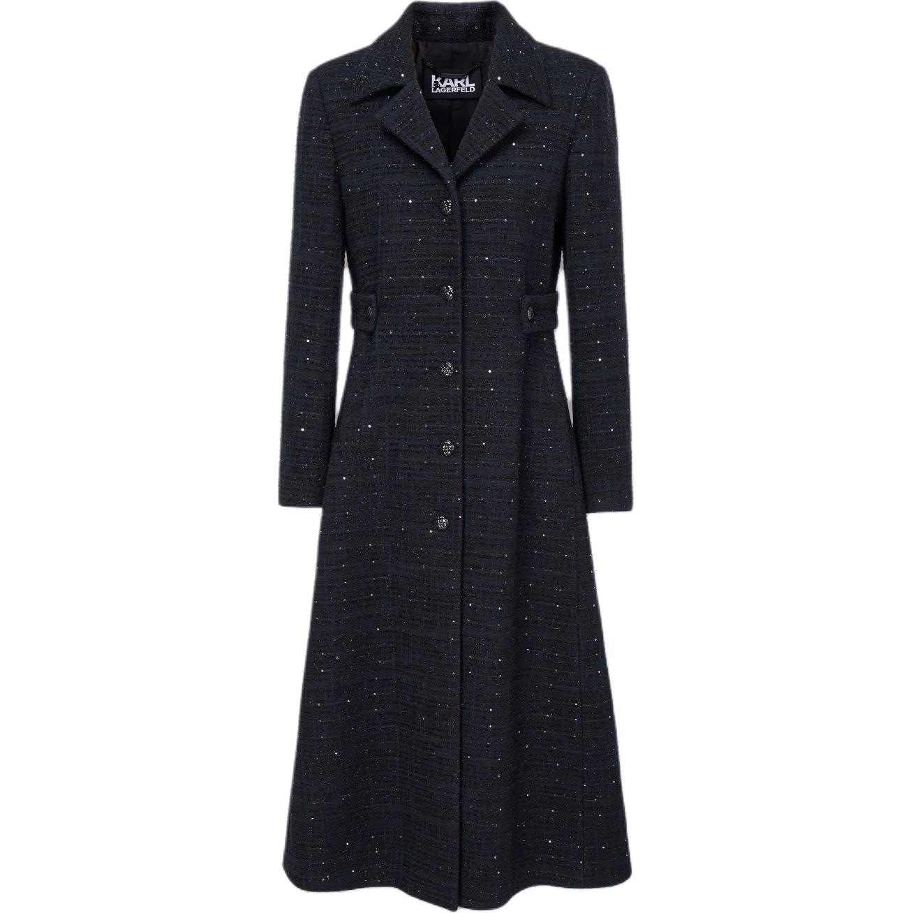 

Karl Lagerfeld French Luxury Vintage Party FW25 Пальто для женщин KARL LAGERFELD/Karl Lagerfeld Jeans, черный