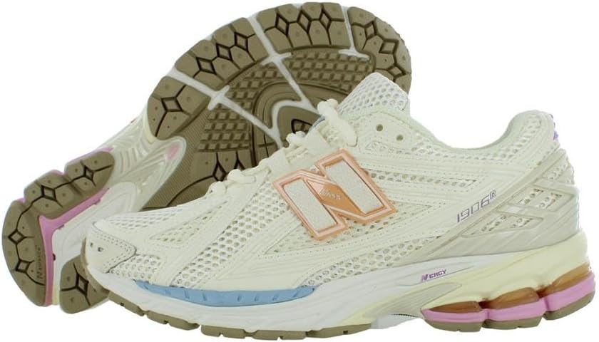 Беговые кроссовки New Balance Unisex Adult 1906R, белый/бежевый — фото 4