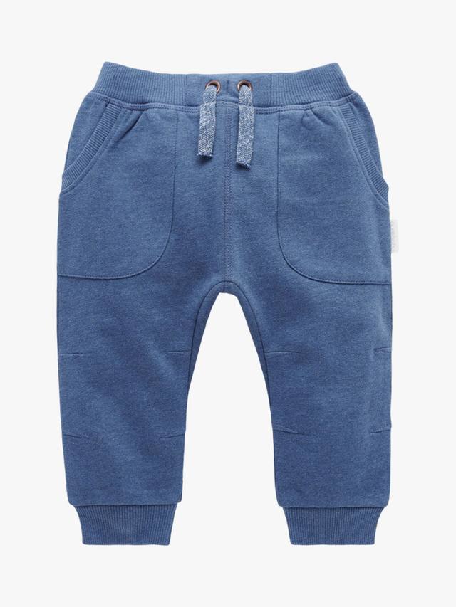 

Детские флисовые свободные спортивные брюки Purebaby, Storm Melange