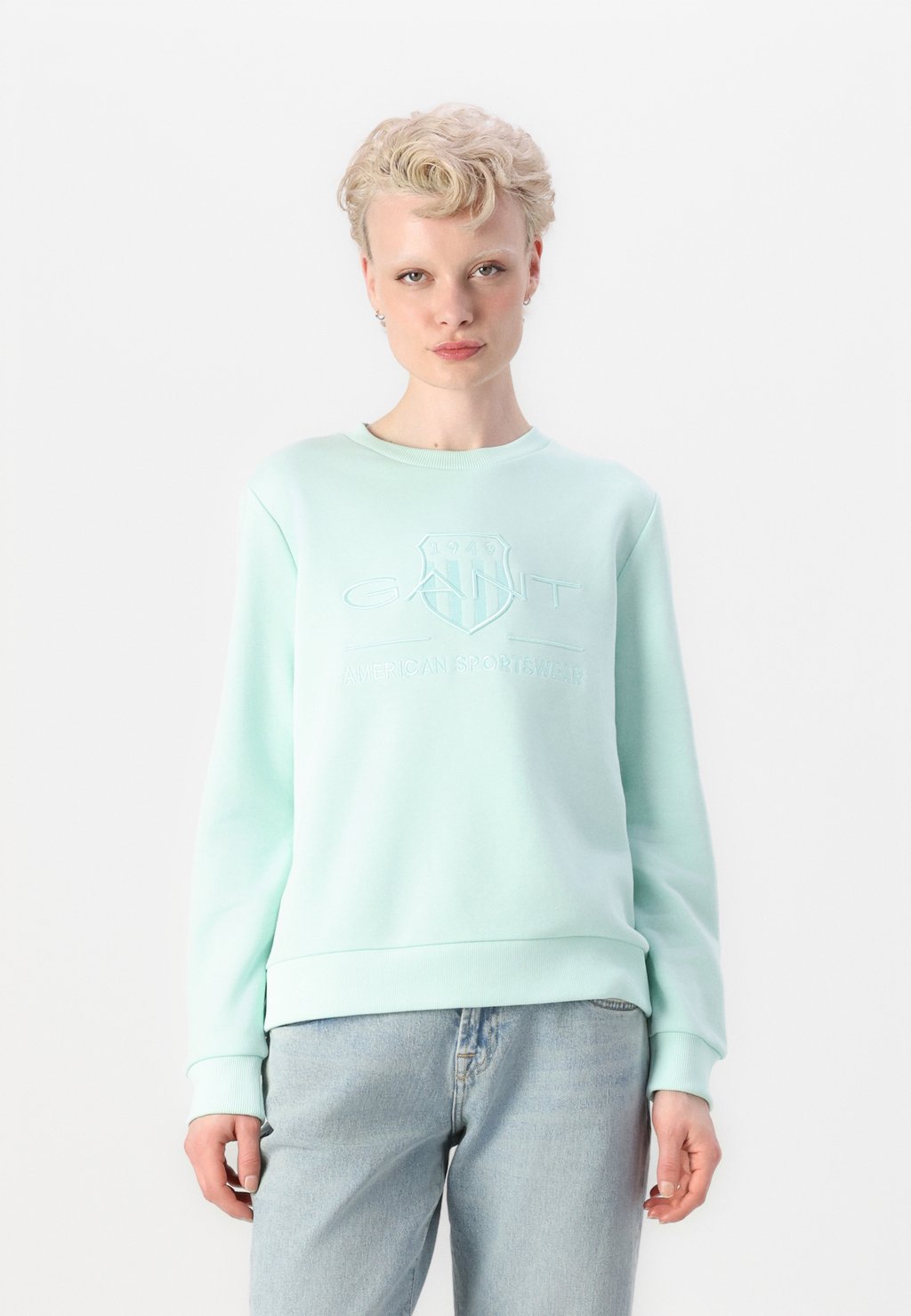 

Толстовка TONAL SHIELD C NECK GANT, светло-зеленый