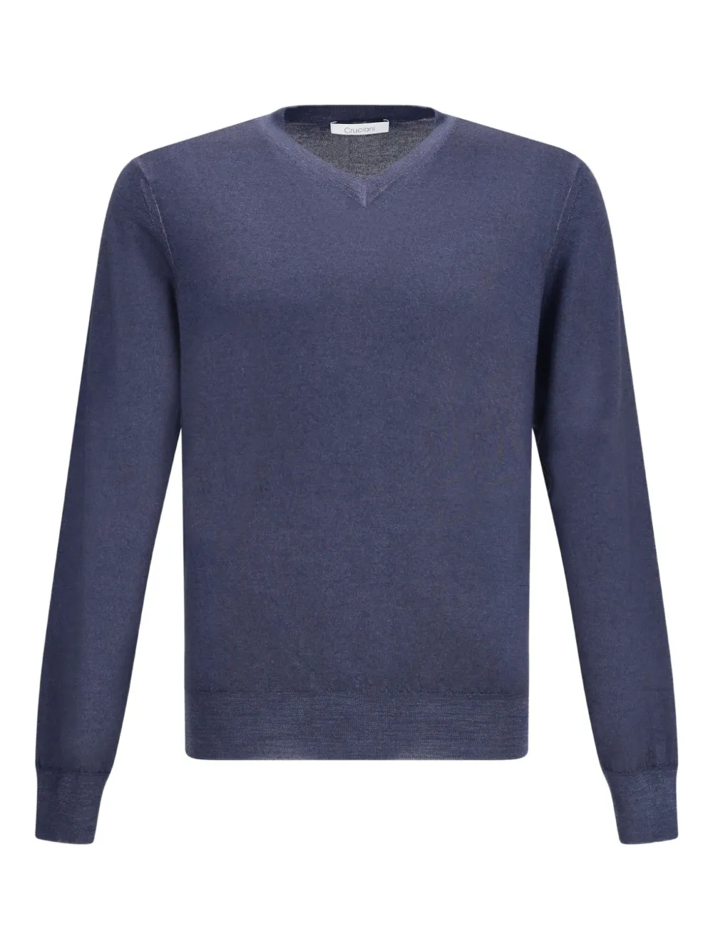 

Джемпер с V-образным вырезом и длинными рукавами Cruciani, синий