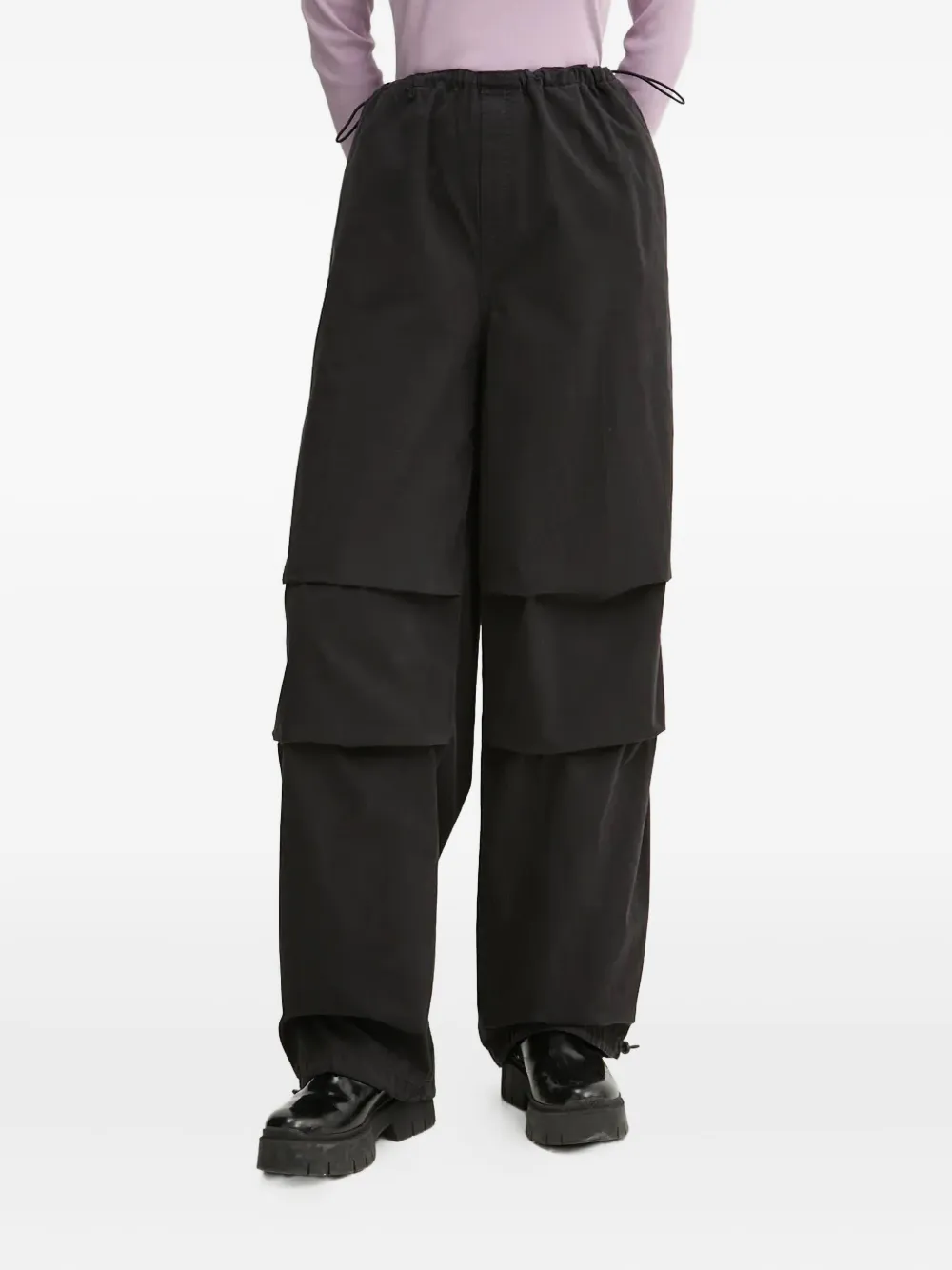 

Карго-брюки на завязках Hugo, черный