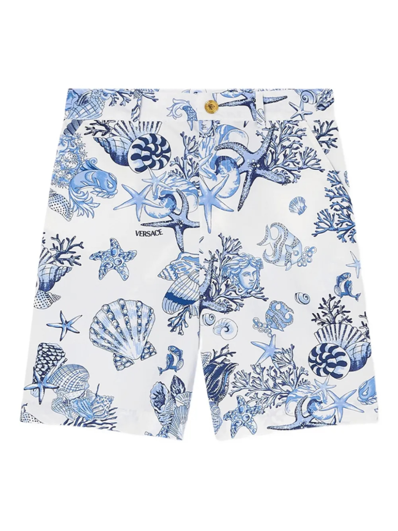 

Шорты Versace Kids Underwater Barocco, белый