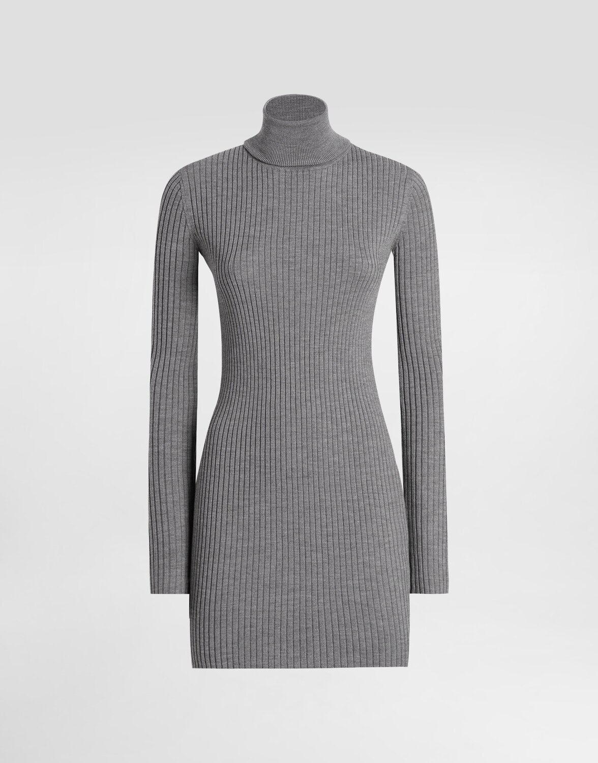 

Вязаное длинное платье с высоким воротником Dolce & Gabbana, серый