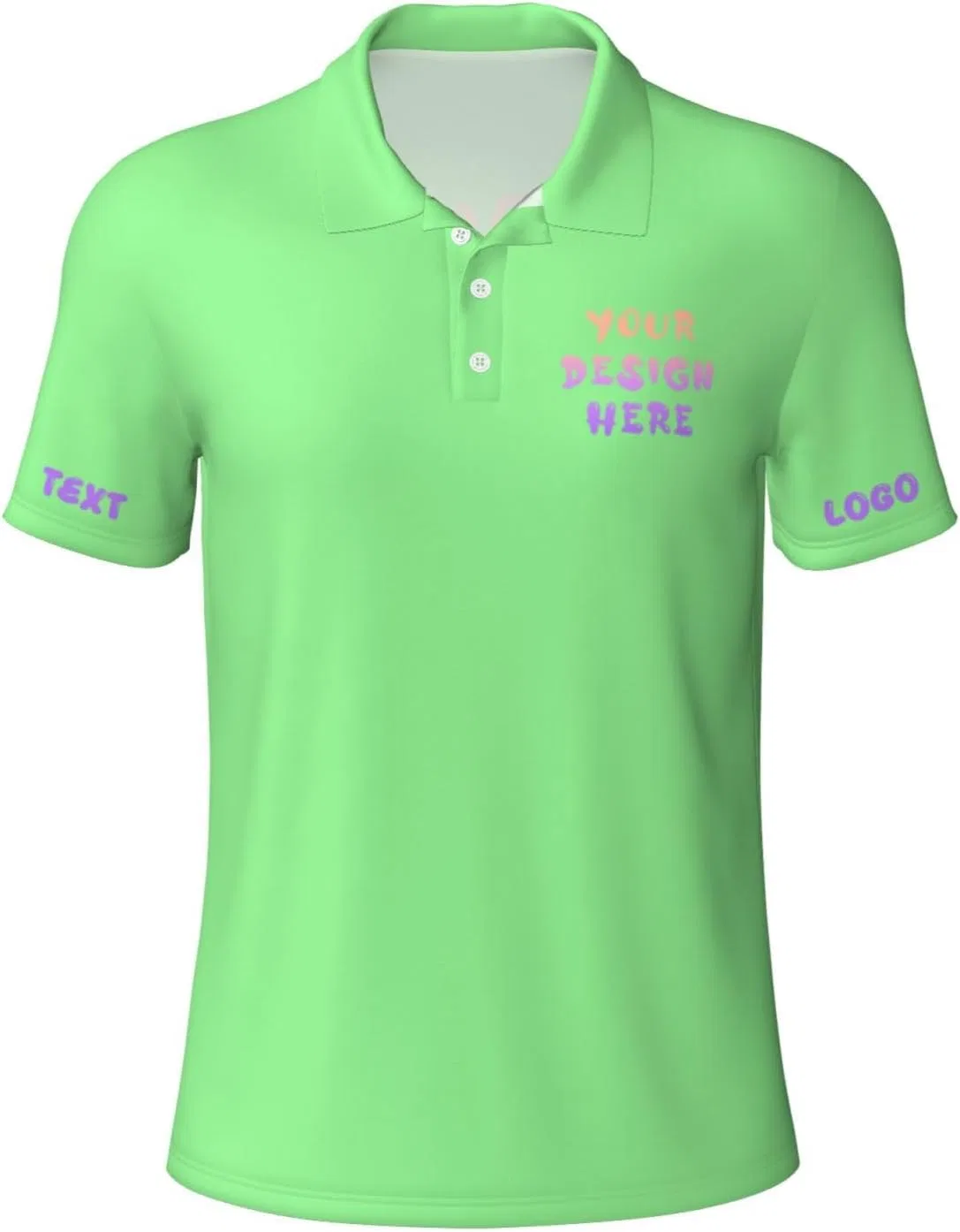 Мужское поло для гольфа, Generic, Light Green