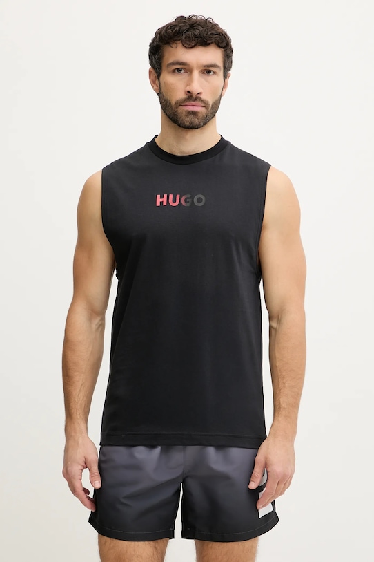 

Пляжная футболка ray beach_tank_loose HUGO, черный