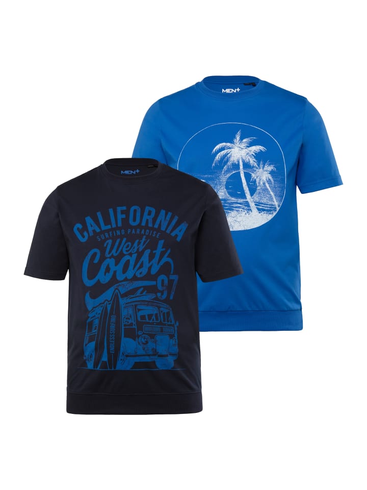 

Футболка Men Plus Kurzarm T-Shirt, цвет navy blau