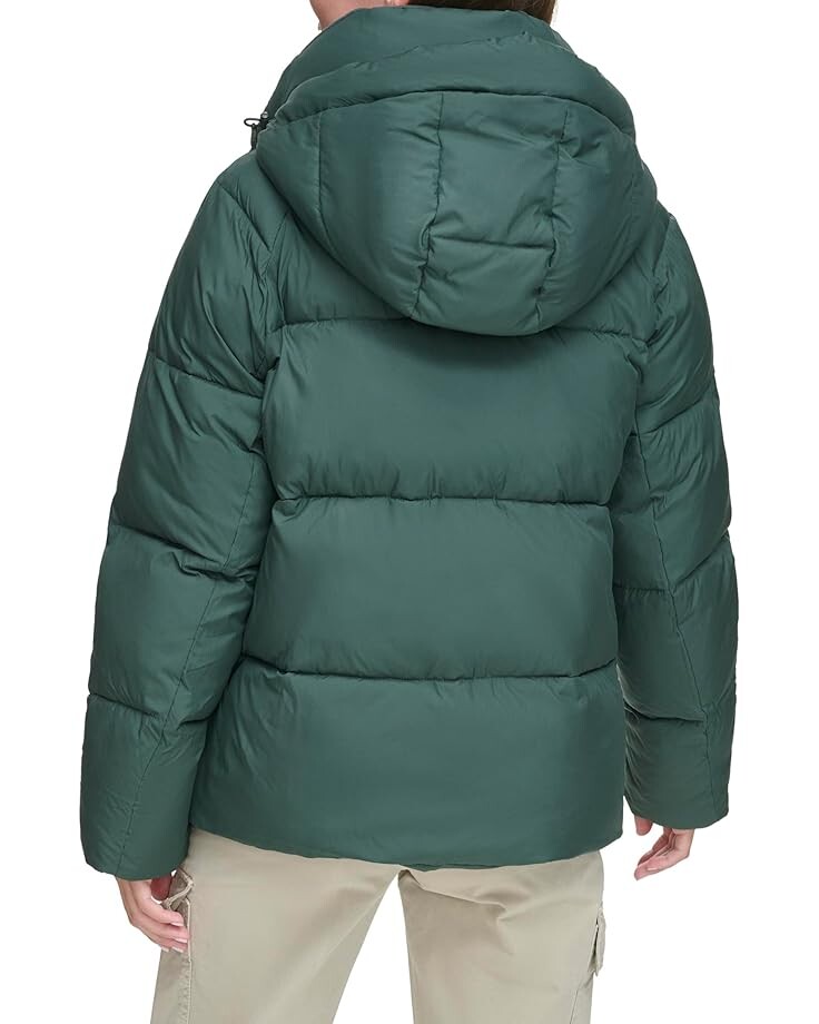 

Пуховик Levi's Quilted Hooded Bubble Puffer, цвет Darkest Spruce