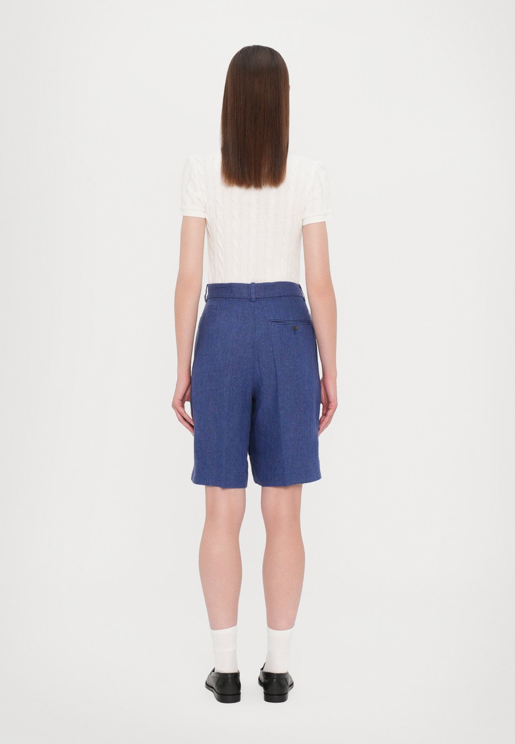 Шорты LONG FLAT FRONT Polo Ralph Lauren, синий — фото 3