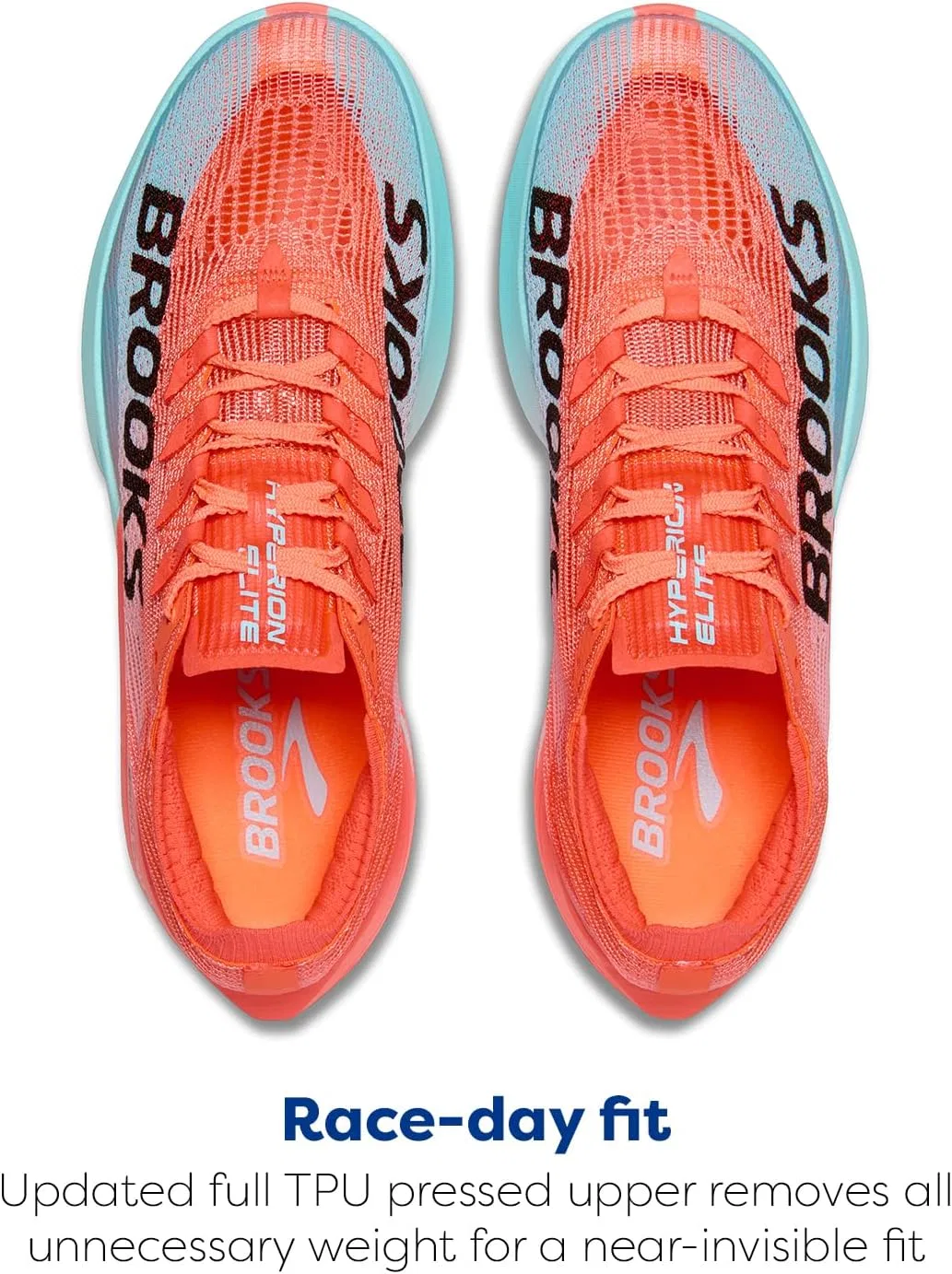 Кроссовки Brooks Hyperion Elite 5 унисекс, Pink Clay Atomizer Blue — фото 4