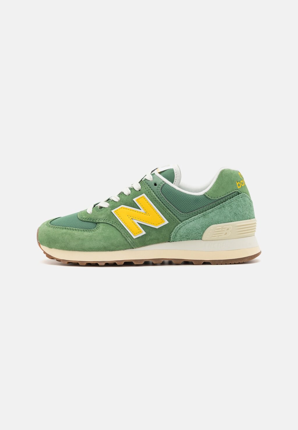 

Кроссовки на шнуровке WL574 New Balance, зеленый