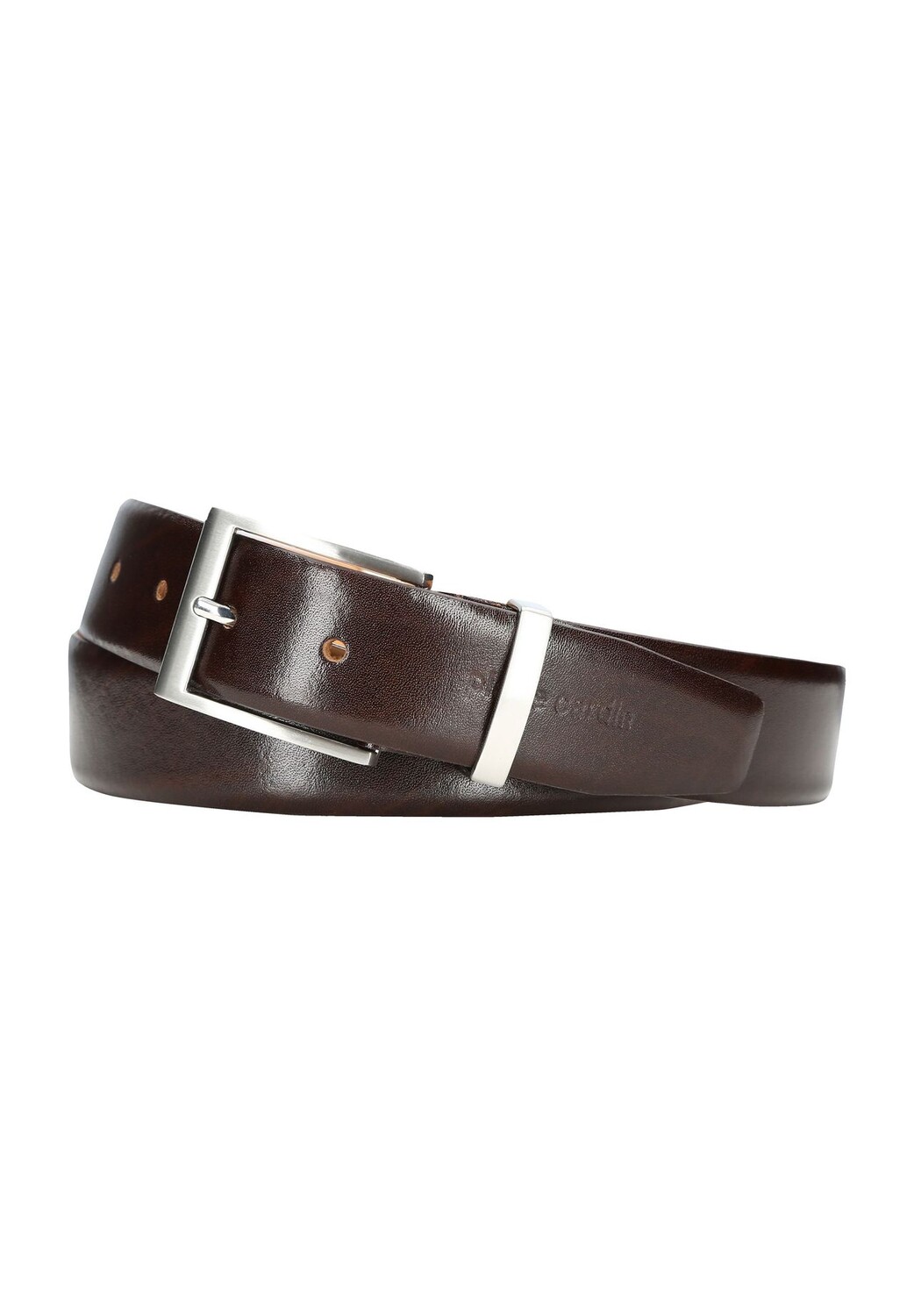 

Ремень кожаный, пряжка, однотонный, мужской pierre cardin, цвет Dbraun