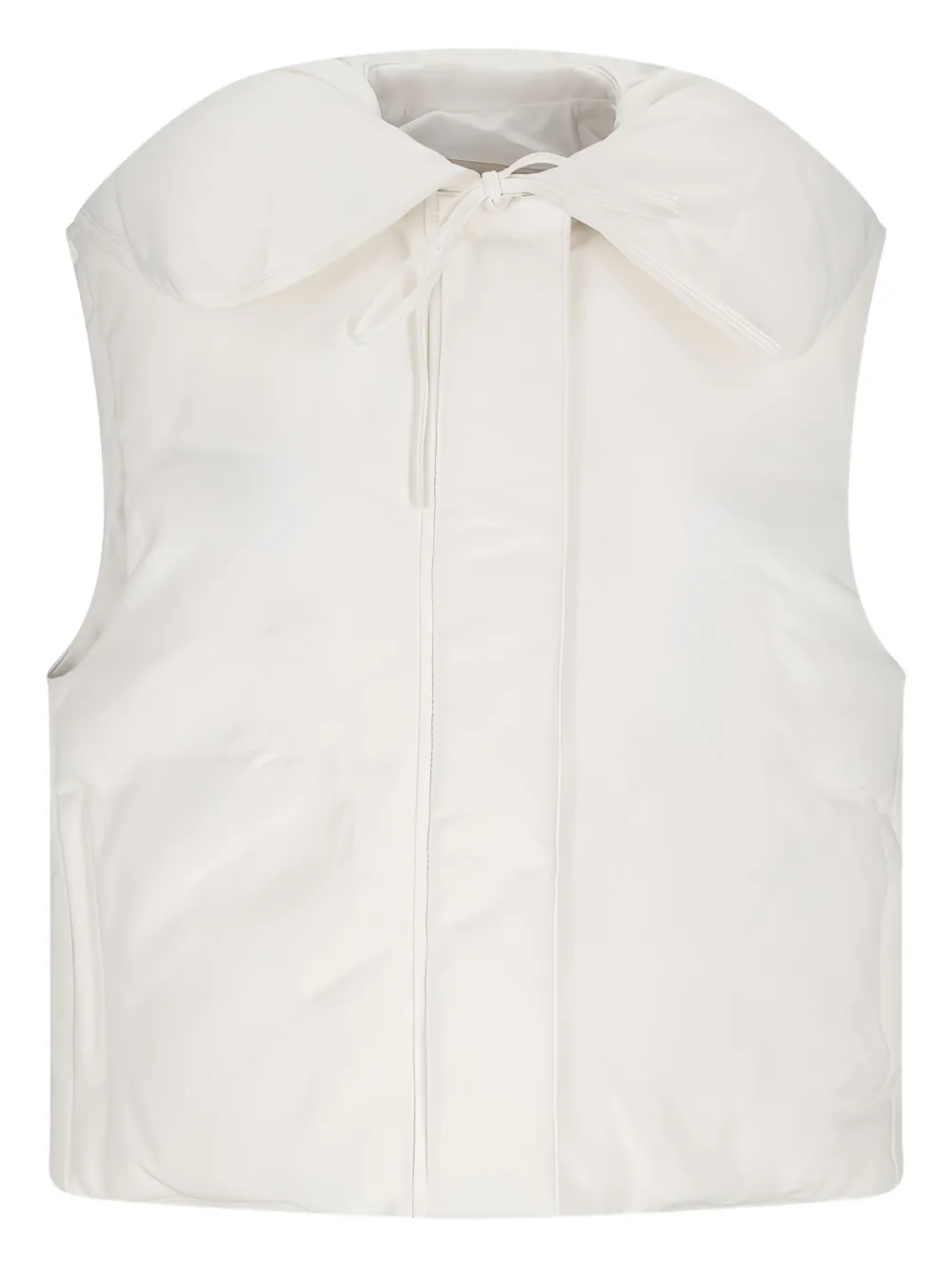 

Кожаный жилет JIL SANDER, белый