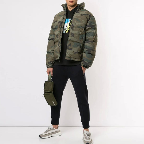 Куртка fw18 reflective camo woodland down jacket 'olivegreen' Supreme, зеленый — фото 4