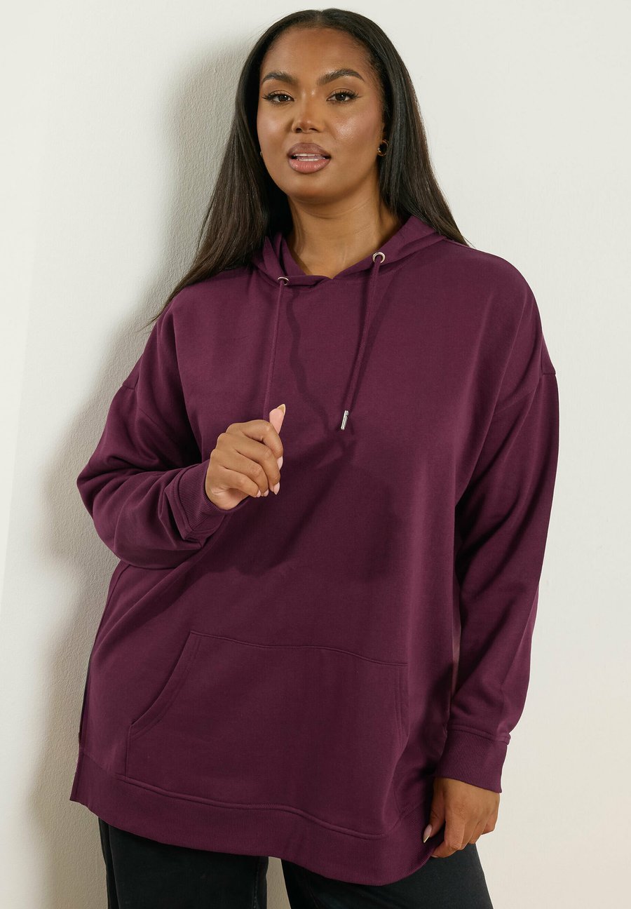 

Худи Yours Clothing Hoodie, Burgundy/Mauve